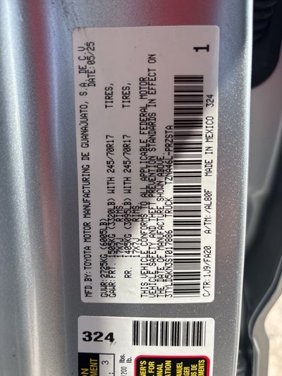2025 Toyota Tacoma SR