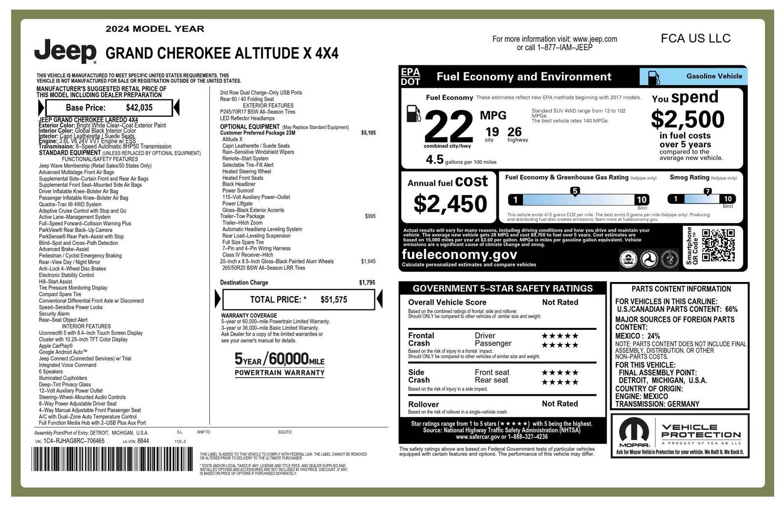 2024 Jeep Grand Cherokee Altitude X