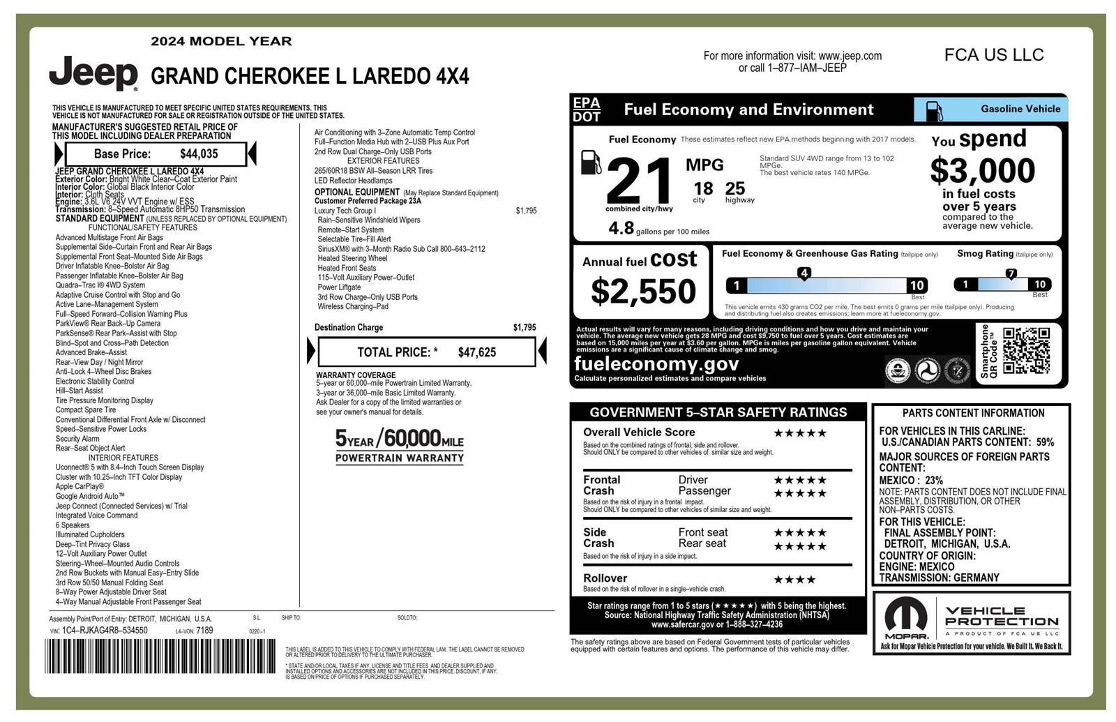 2024 Jeep Grand Cherokee L Laredo