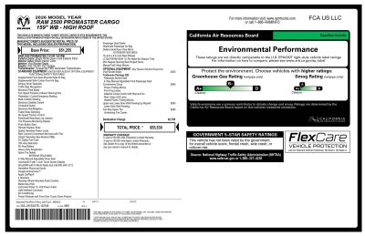 2026 RAM Promaster Cargo Van Tradesman